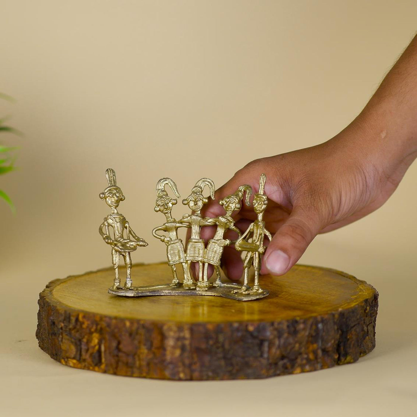 Dokra Orchestra Brass Tabletop Masterpiece for Unique Home Decor
