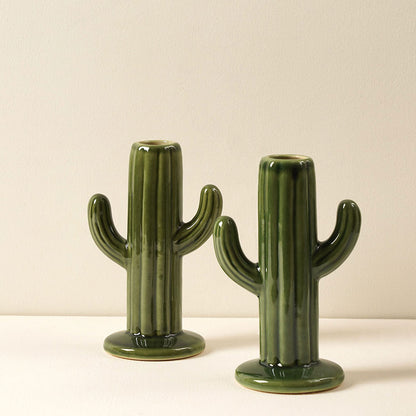 Cactus Vase Green Set of 2