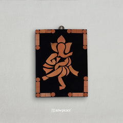 Handcrafted Terracotta Dancing Ganesh Wall Art Unique Home Decor