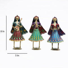 Lady Mini Human Figurine, Set of 3