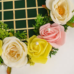 Floral Mehndi Platter -Green