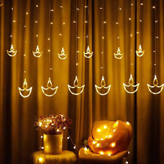DecorTwist Fountain Rice Light for Wall Decor| Home Decoration| Diwali Item| Christmas Item| Indoor & Outdoor Decoration Item| | Festival Item | 2.49 Mtr Length |138pcs LED (Warm White)