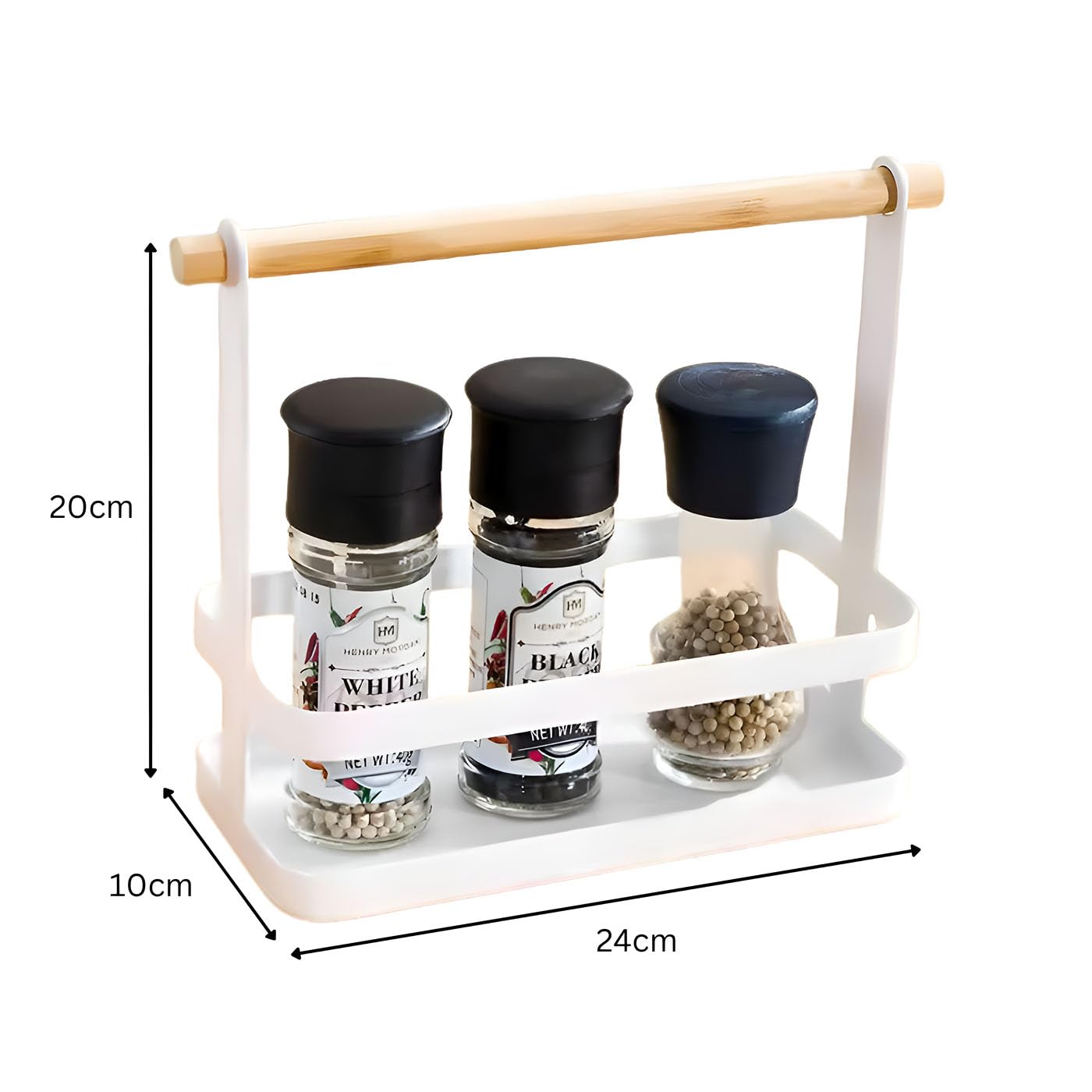 Metal Spice Rack for Kitchen Storage Counter Top Organizer | MultiPurpose Bathroom and Kitchen Storage Organizer Rack