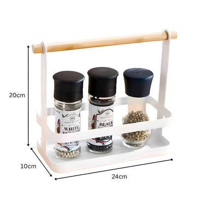 Metal Spice Rack for Kitchen Storage Counter Top Organizer | MultiPurpose Bathroom and Kitchen Storage Organizer Rack