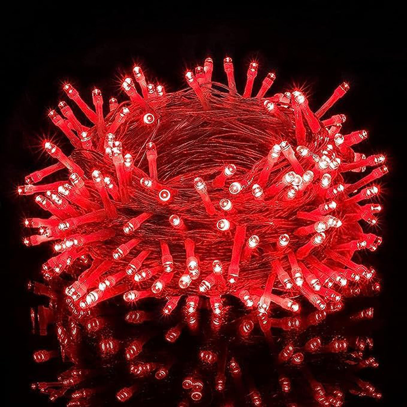 DecorTwist LED String Light for Home and Office Decor | Indoor & Outdoor Decorative Lights | Christmas | Diwali | Wedding | 15 Meter Length (Pack of 4) (Red)