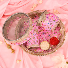 Karwa Chauth Thali Set - Pink