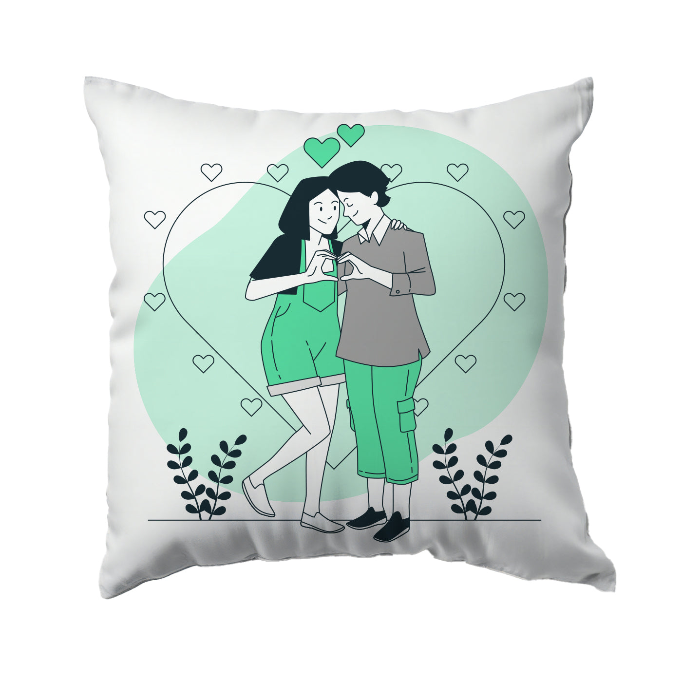 Set of 2 Printed Cushion And Mug Special Unique Birthday, Wedding, Anniversary Gifts