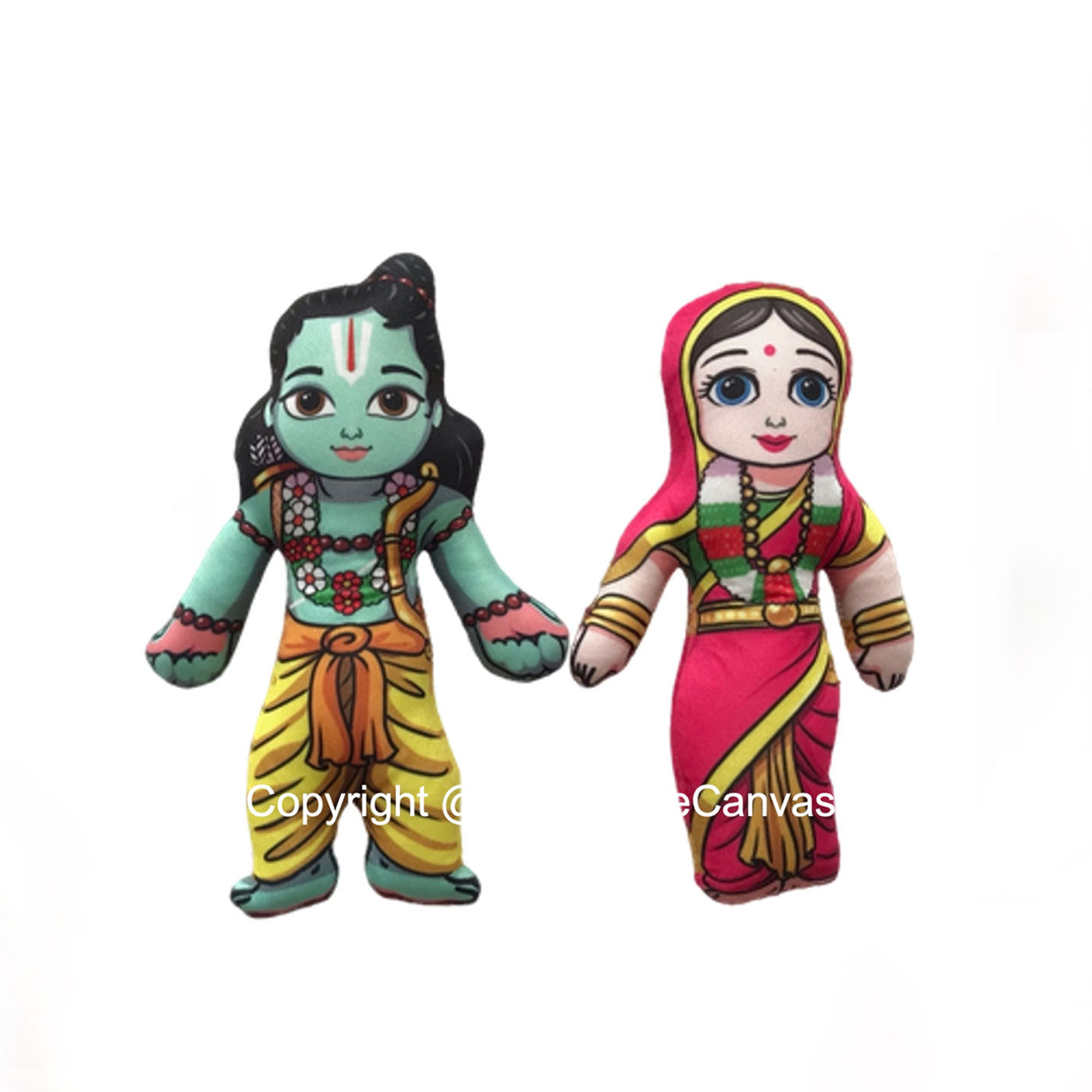 Lord Ram and Goddess Sita Plush Dolls