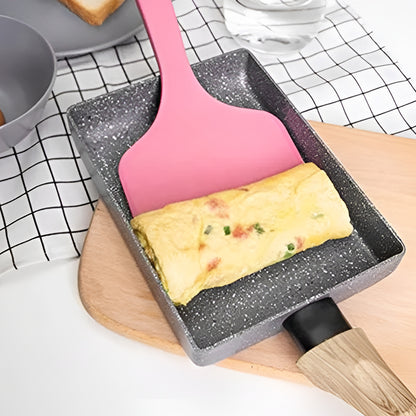 Non Stick Aluminium Tamagoyaki Pan | Omelette Pan | Nonstick Frying Pan | Egg Pan | Small Pans for Omelette | Nonstick Cookware | Small Fry pan for Cooking (Grey)