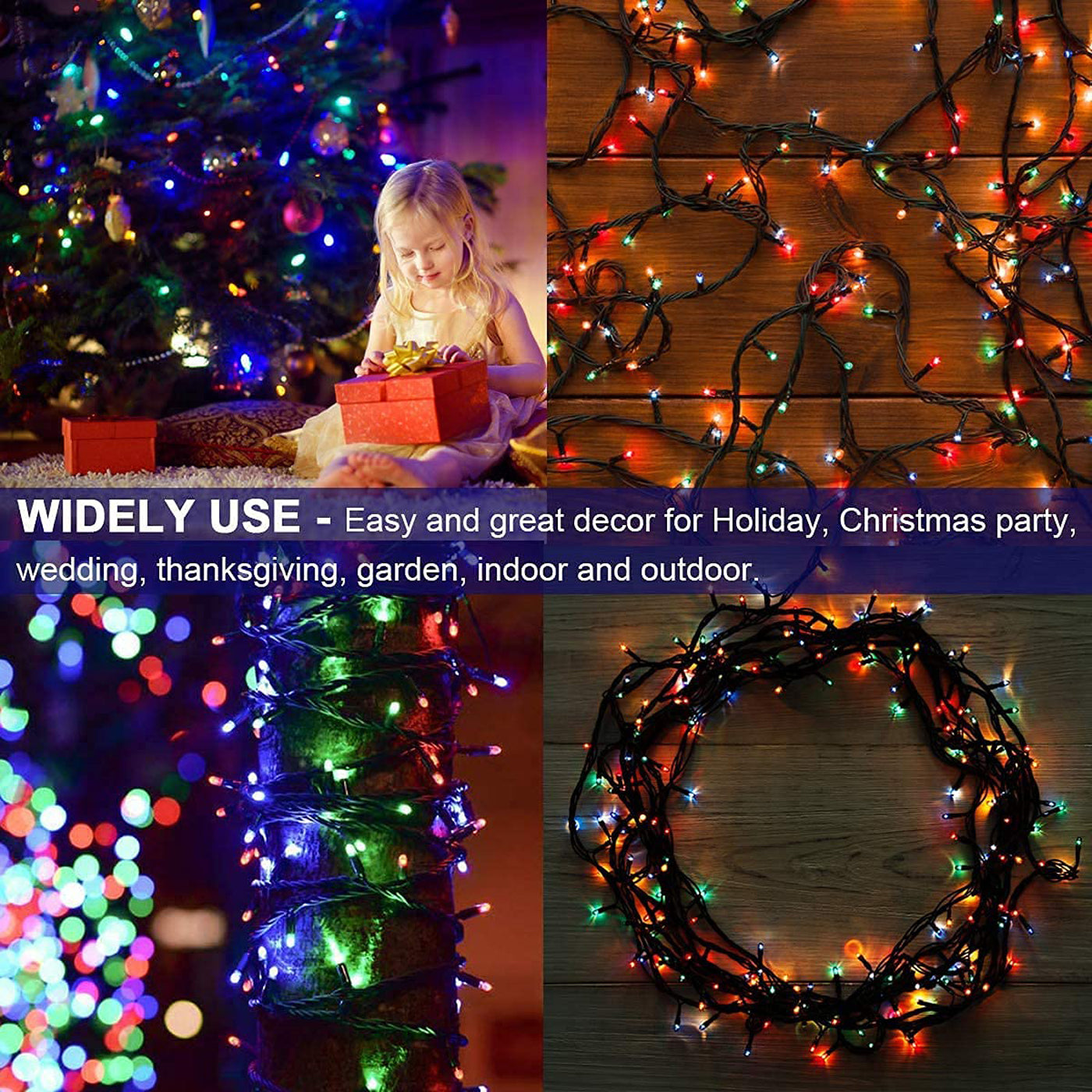 DecorTwist LED String Light for Home and Office Decor| Indoor & Outdoor Decorative Lights|Christmas |Diwali |Wedding | Christmas | Diwali | Wedding |12 Meter Length (12 MTR, 2)