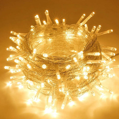 DecorTwist LED String Light for Home and Office Decor | Indoor & Outdoor Decorative Lights | Christmas | Diwali | Wedding | 15 Meter Length (Pack of 2) (Yellow)