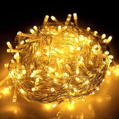 DecorTwist LED String Light for Home and Office Decor | Indoor & Outdoor Decorative Lights | Christmas | Diwali | Wedding | 15 Meter Length (Yellow)