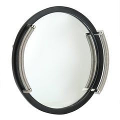 Allie Mirror Tray Black Silver Medium Size