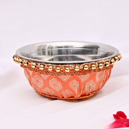 Karwa Chauth Special Thali Set  - Orange