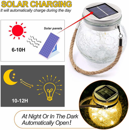 DecorTwist Solar Glass Light for Home and Office Decor| Indoor & Outdoor Decorative Lights|Christmas |Diwali |Wedding | Christmas | Diwali | Wedding