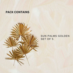 Sun Palms Golden-Set of 5