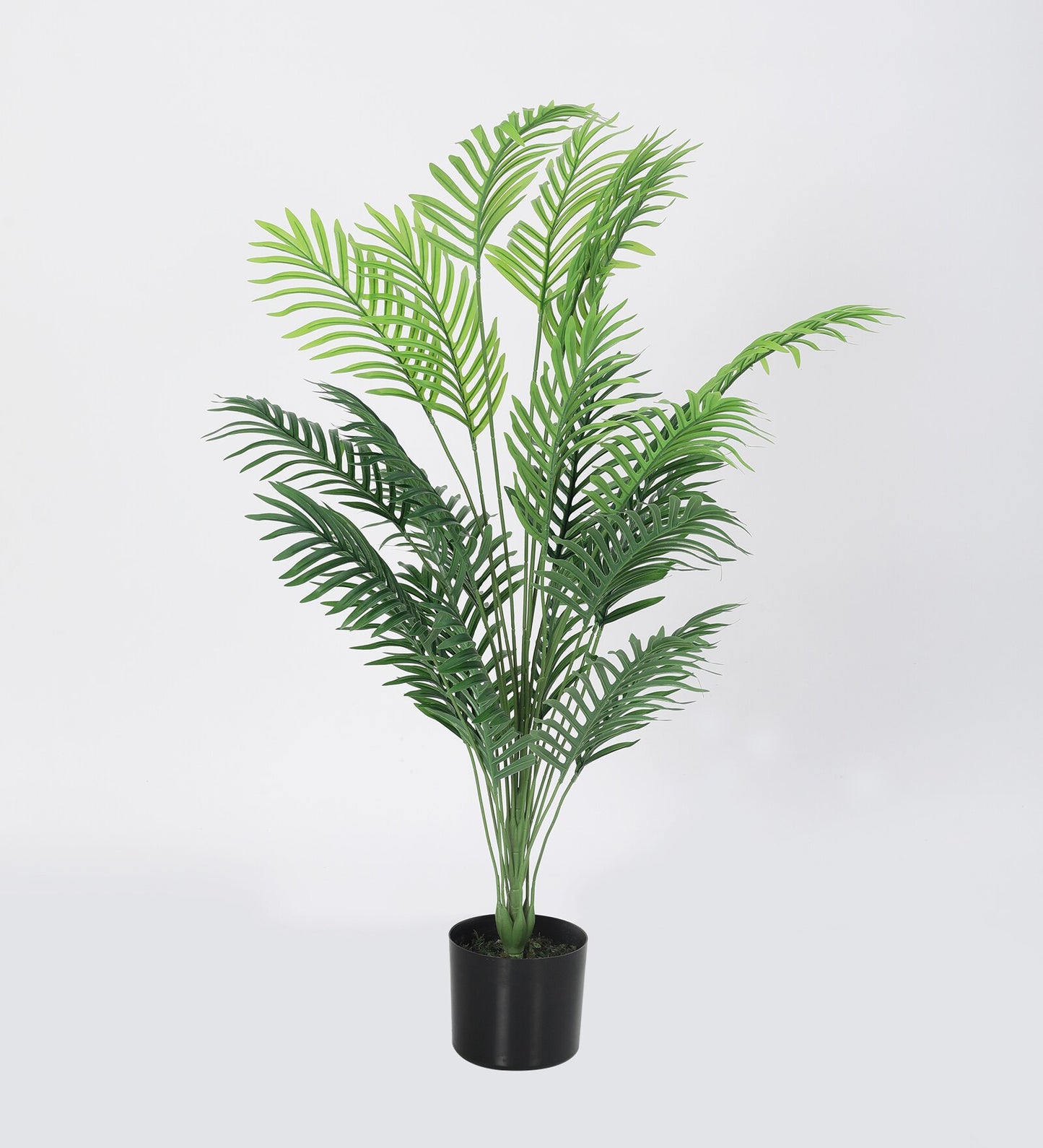 Artificial Golden Areca Palm Plants | Tree for Home Decoration | Living Room | Office Big/Medium Size with Pot (110 cm Tall, Green)