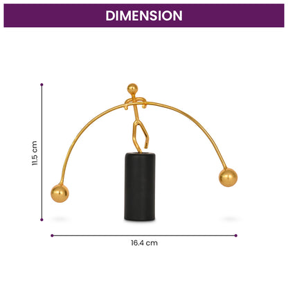 Newton's Anti-Stress Balancing Weightlifter Stick for Home & Office Table Decor