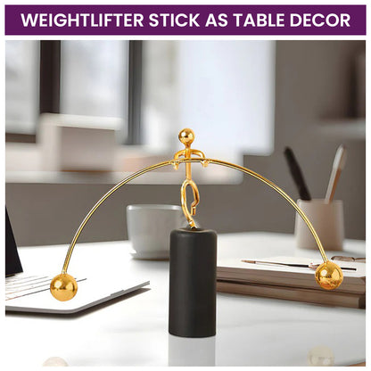 Newton's Anti-Stress Balancing Weightlifter Stick for Home & Office Table Decor