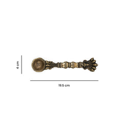 Brass Sheshnag Design Hawan Spoon for Pouring Ghee In Hawan Kund
