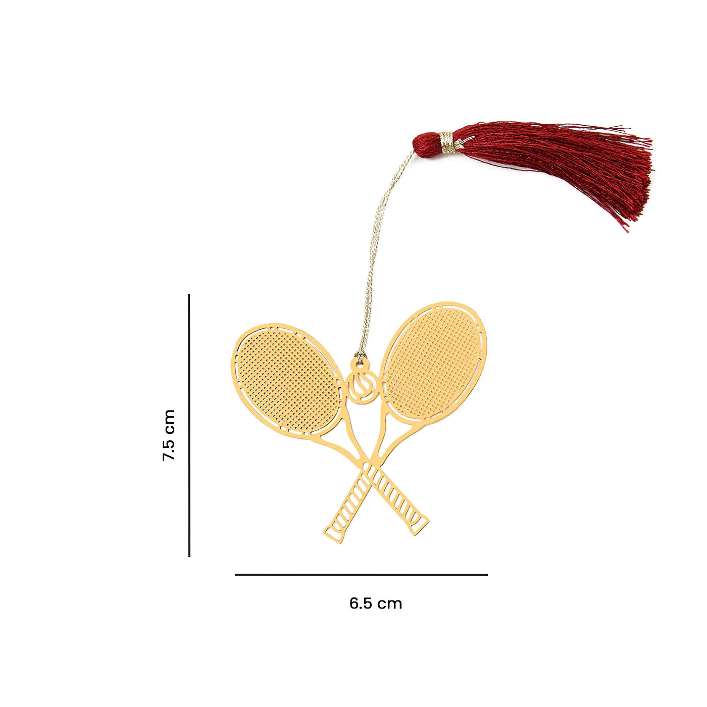 Brass Badminton Design bookmark