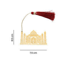Brass Taj Mahal Design bookmark