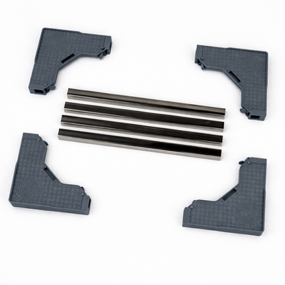 Universal Adjustable Appliance Stand – Heavy-Duty Base with 8 Lockable Wheels & 4 Legs, Load Capacity 120 kg (GRAY) (Size- 4 feet)