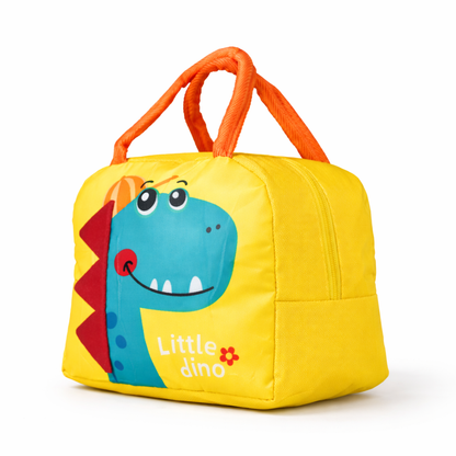 DecorTwist® Kids Insulated Lunch Bag | Cute Cartoon Lunch Bag for School | Reusable Thermal Tiffin Bag for Boys & Girls