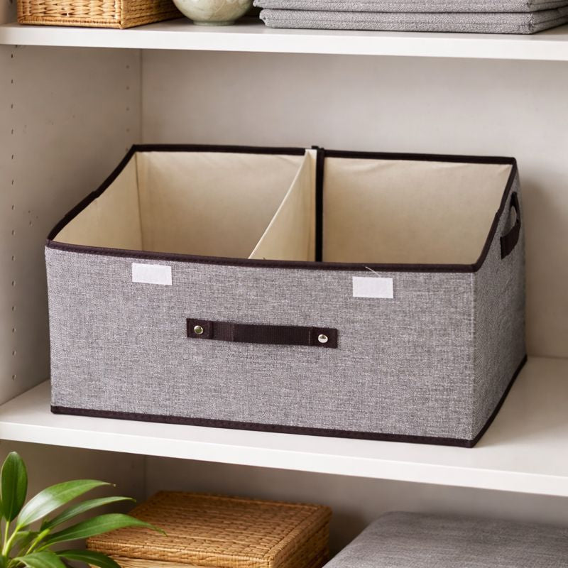 Wardrobe Closet Storage Box with Lid | Storage Baskets with Lid | Clothes Organizer Box | Cloth Storage Box