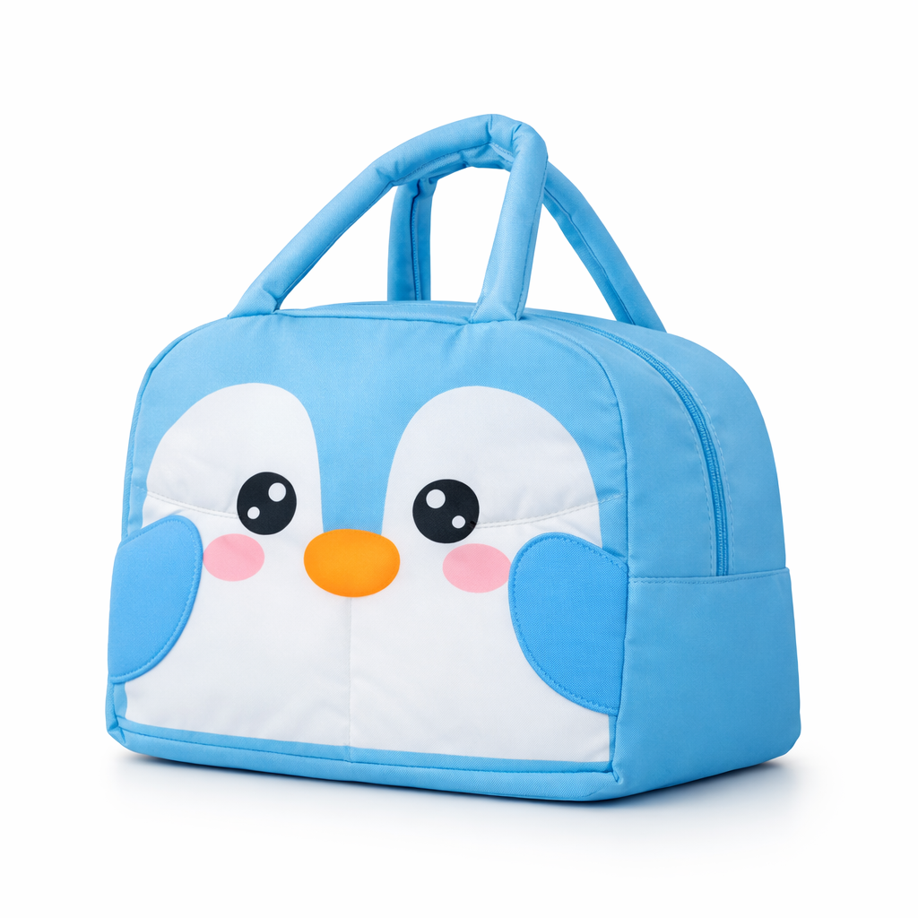 DecorTwist® Kids Insulated Lunch Bag | Cute Cartoon Lunch Bag for School | Reusable Thermal Tiffin Bag for Boys & Girls