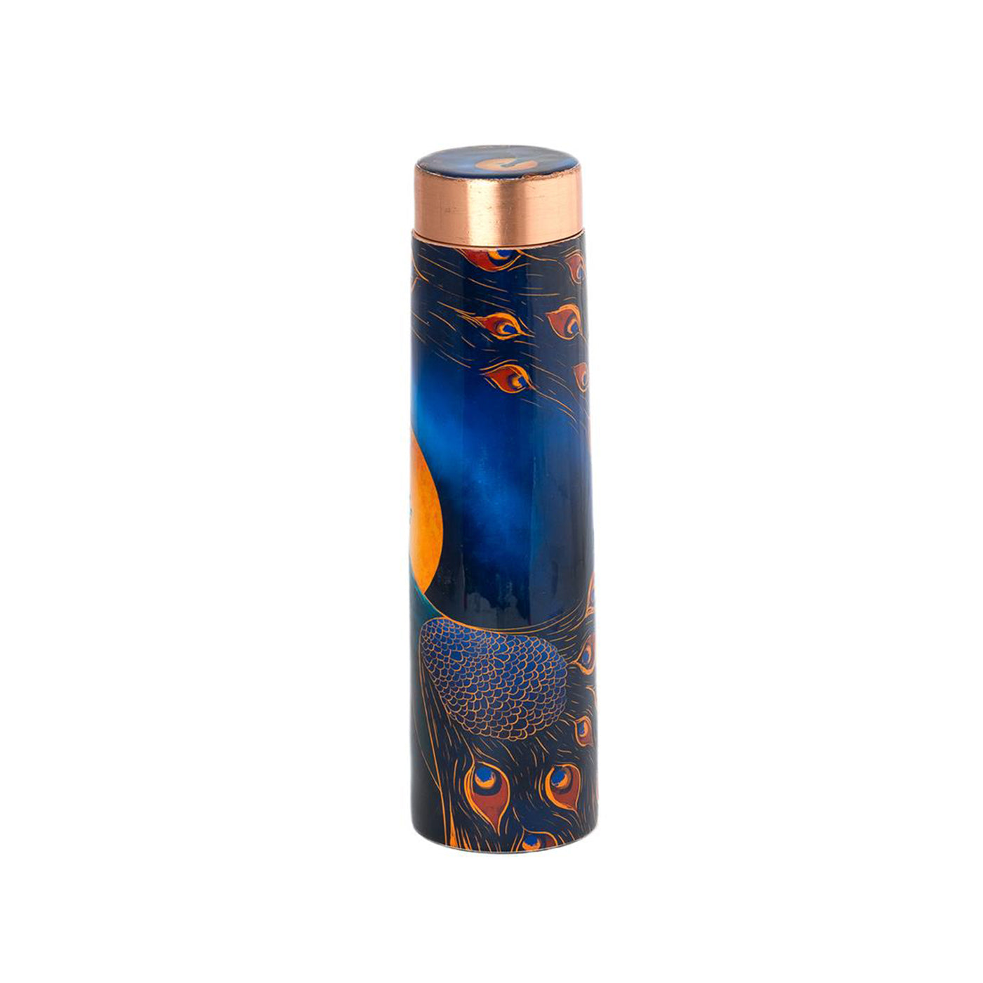 Copper Bottle Peacock Stylish Kitchenware Art for Home Decor and Storage
