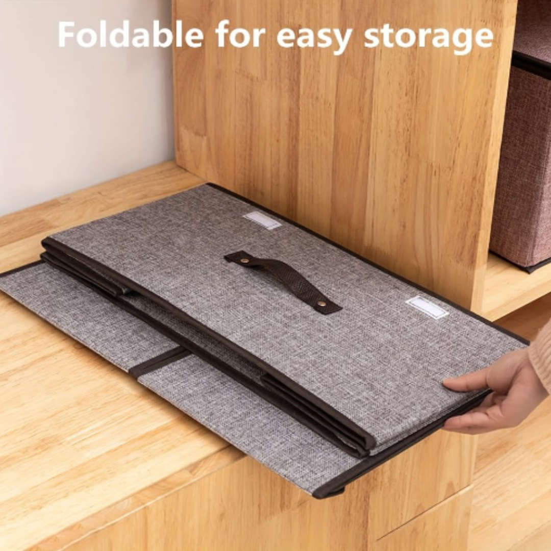 Wardrobe Closet Storage Box with Lid | Storage Baskets with Lid | Clothes Organizer Box | Cloth Storage Box