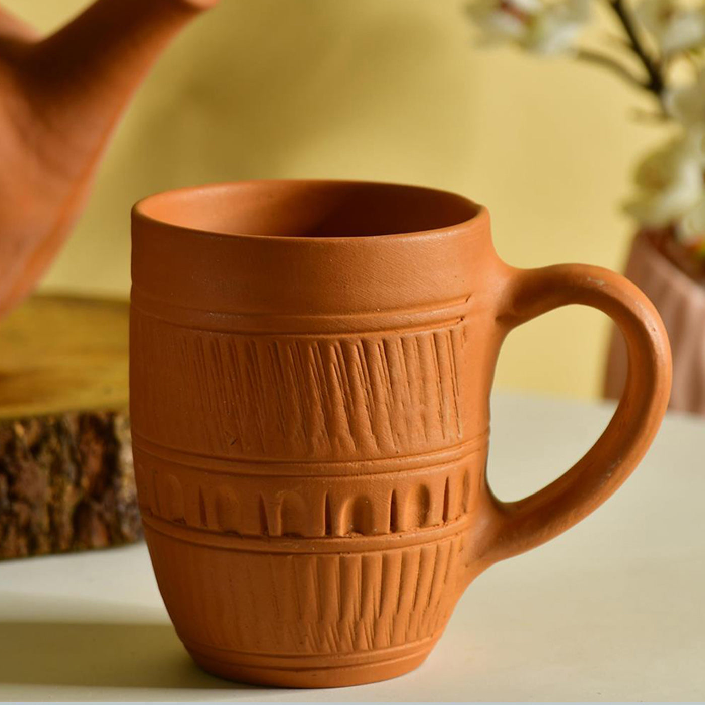 Rustic Terracotta Coffee Mug Home Decor & Kitchen Delight