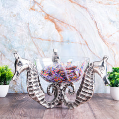Seahorse Sedentary Decorative Glass Bowl