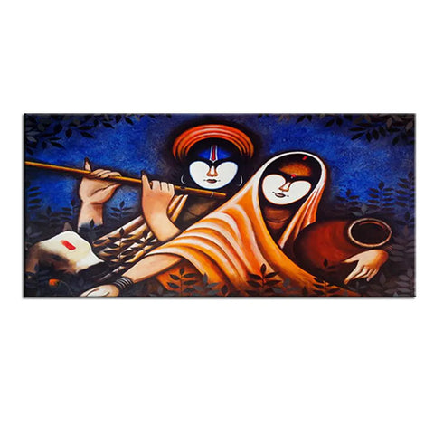 Radha Krishna Canvas Art Wall Painting – DecorTwist