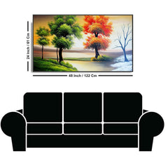 Nature And Beauty Canvas Wall Painting Big Panoramic