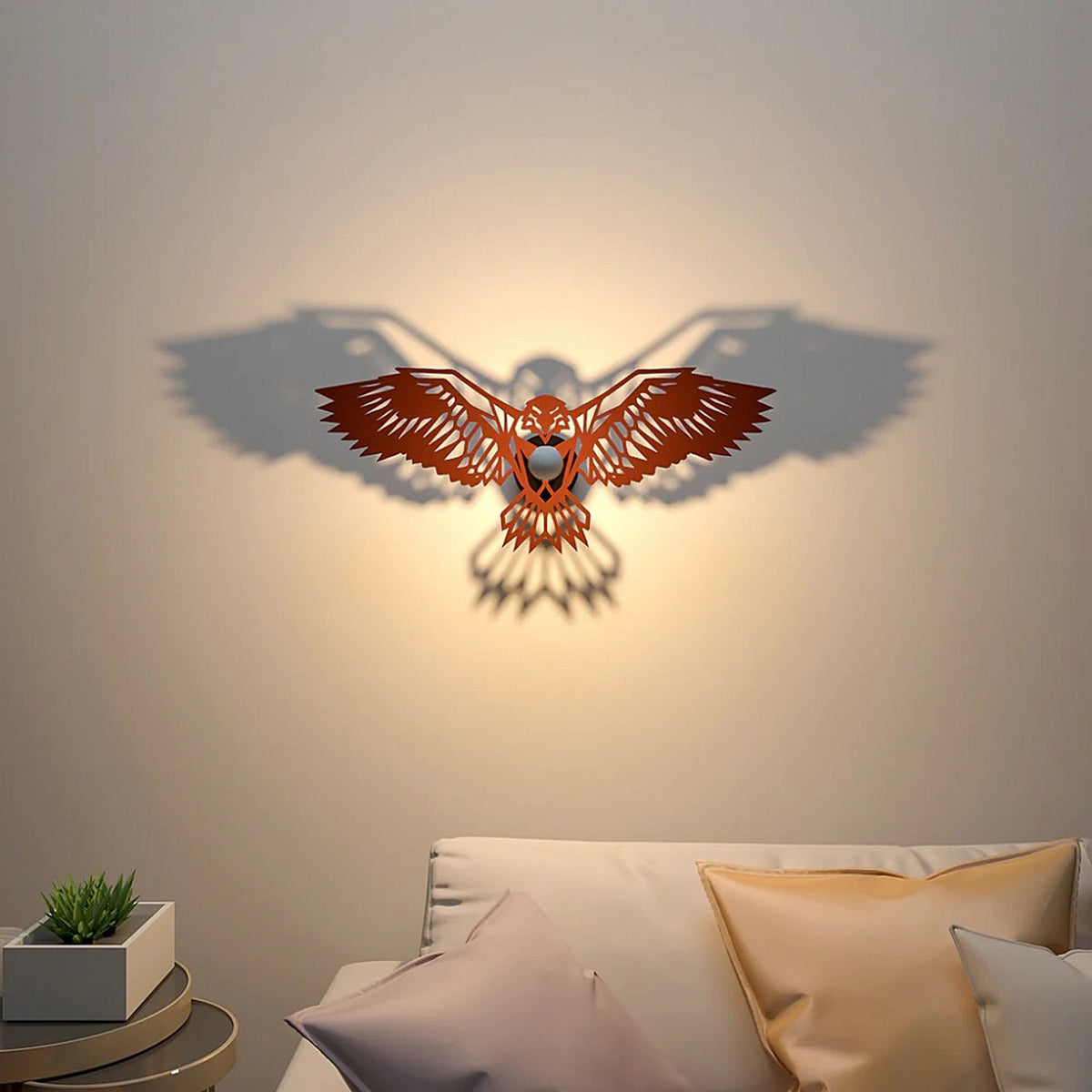 Mighty Eagle shadow lamp For Home / Office Wall decor