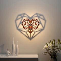 Heart / Dil Shadow Lamp For Home / Office Wall decor