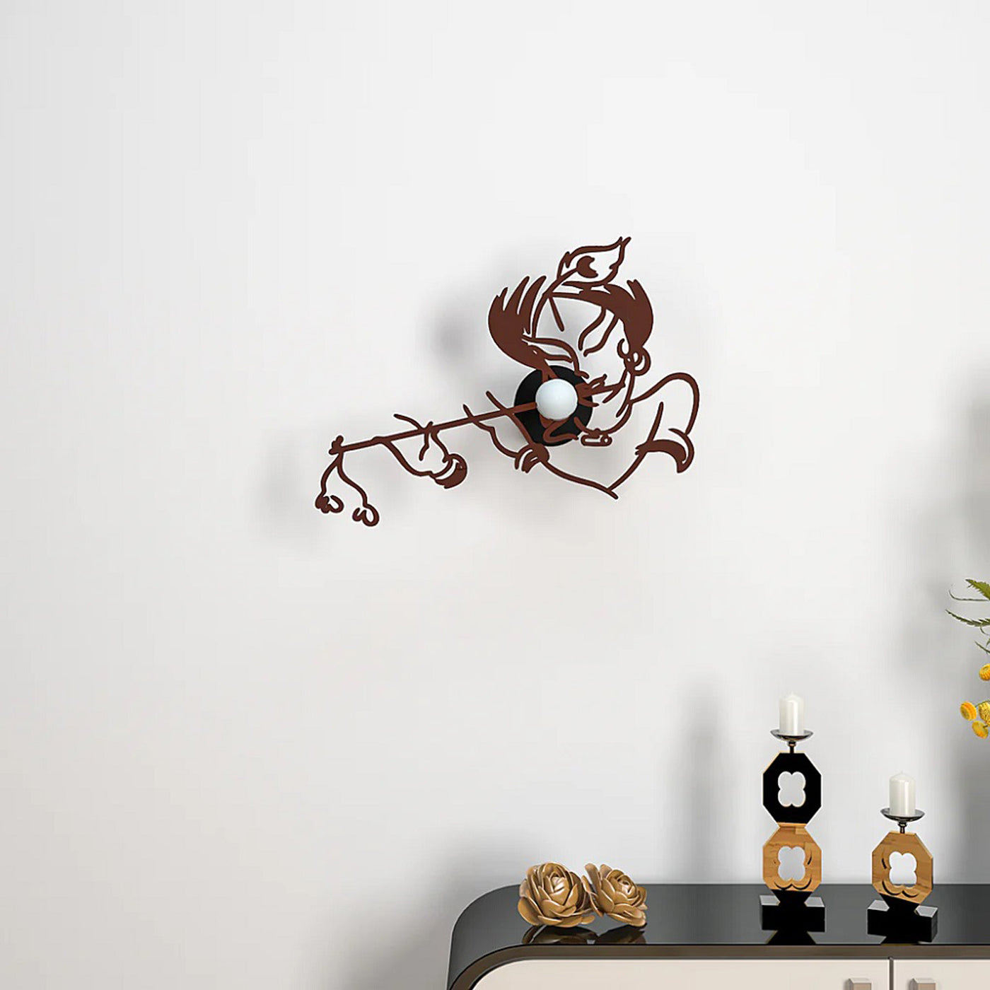 Murli Krishna Shadow lamp for Home / Office wall decor