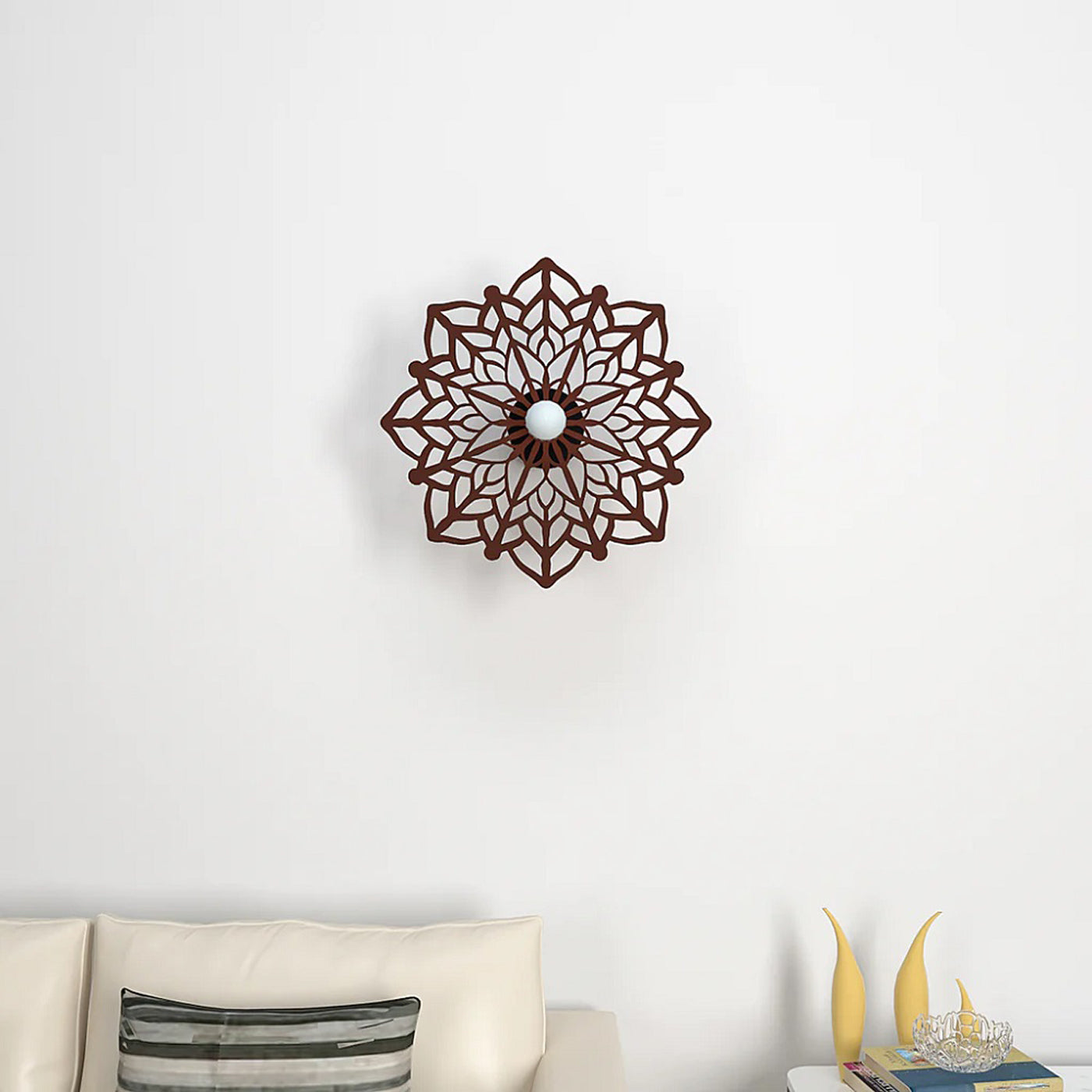 Alpana Mandala Shadow Lamp for Home / Office wall decor