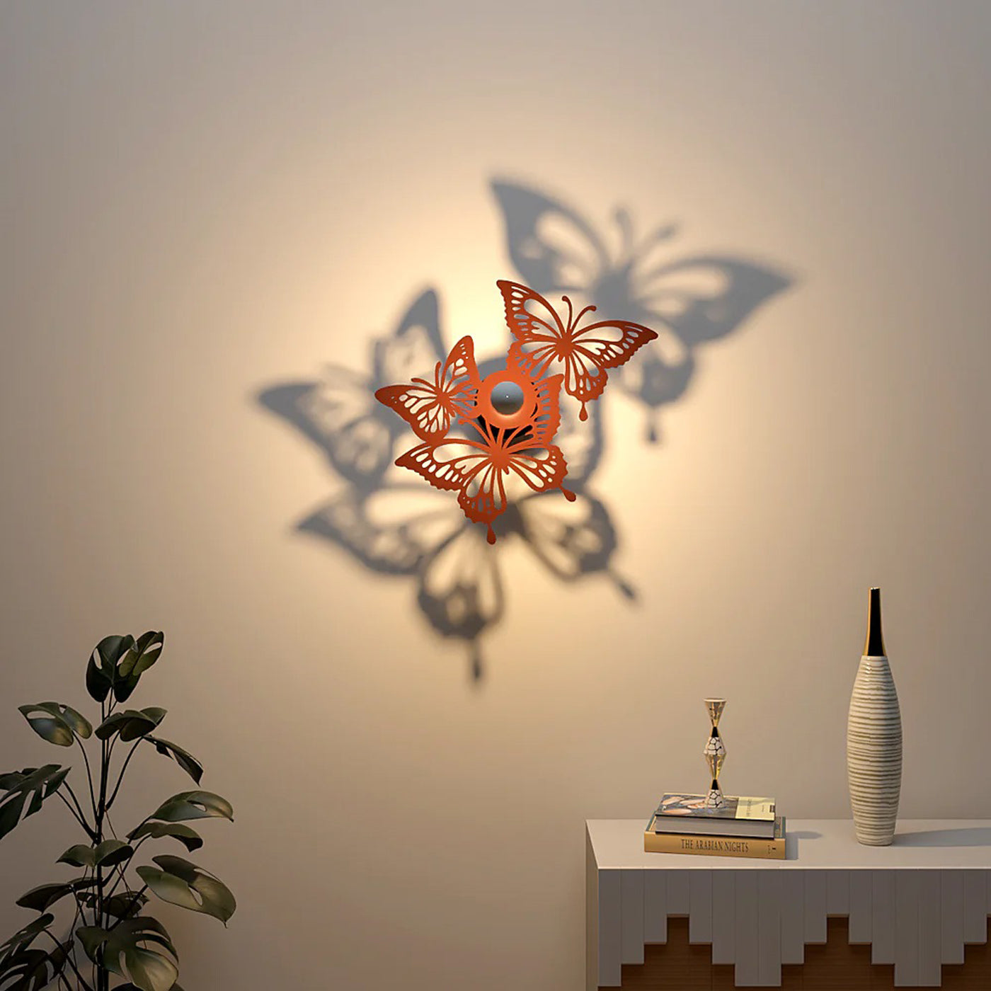 Tittli / Butterfly Shadow lamp for Home / Office wall decor