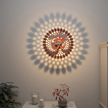 OM Mandala Design Shadow lamp for Home / Office wall decor