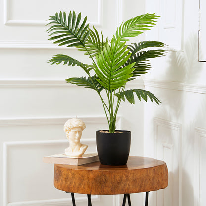 Artificial Areca Palm Plant for Home and Office Decor Gifting Natural Looking Indoor and Outdoor Plant Garden Interior Balcony Decoration (With Pot)