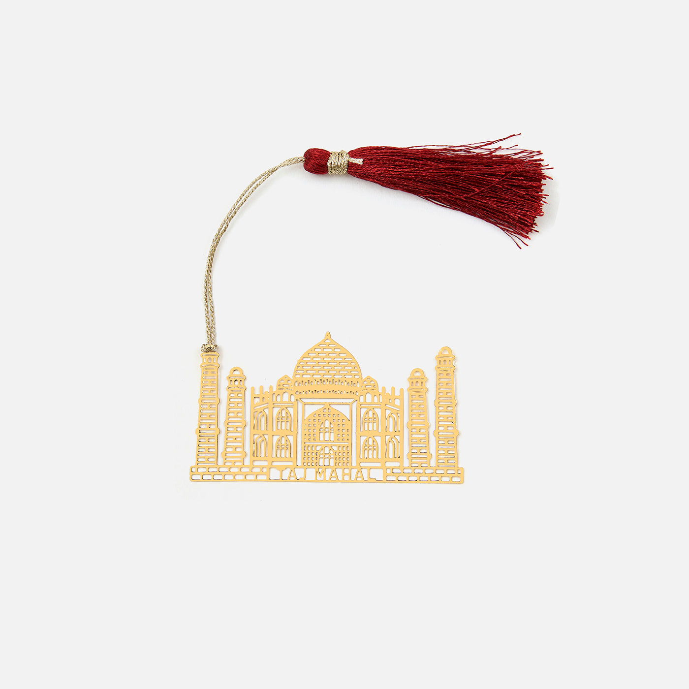 Brass Taj Mahal Design bookmark