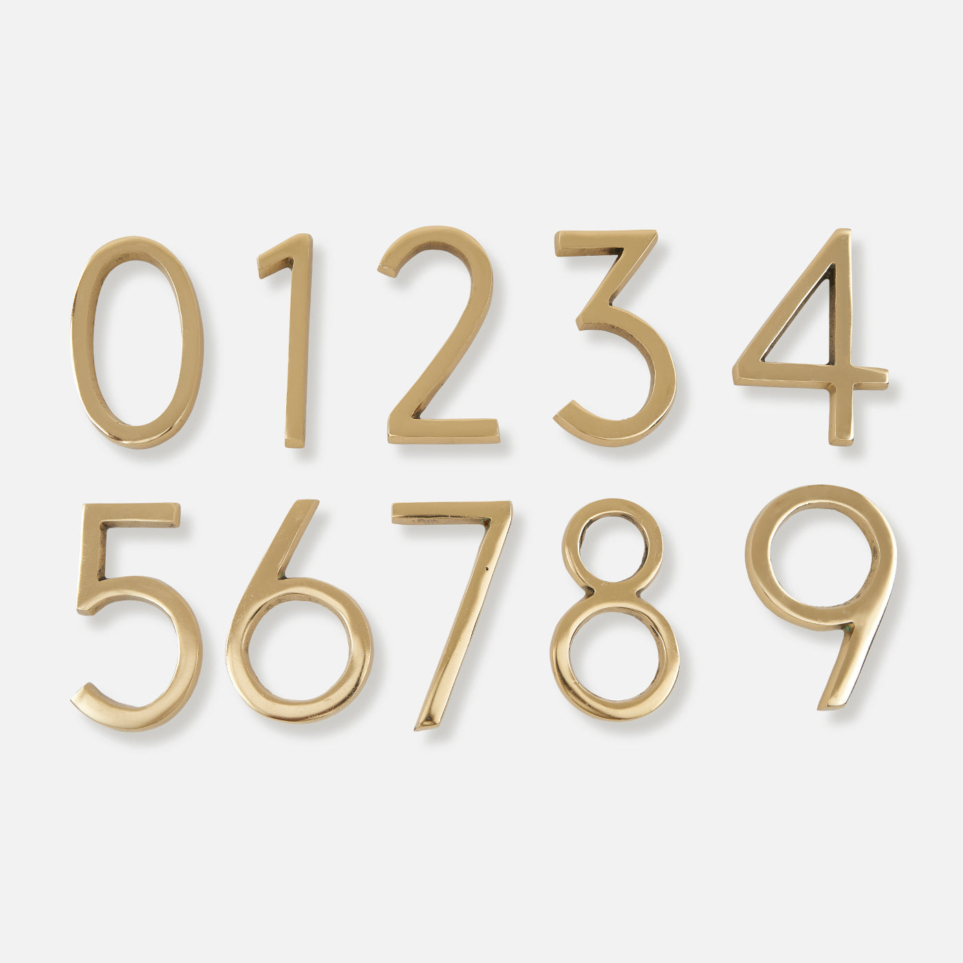 Modern Golden House Numbers - AURELE 4"