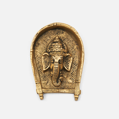 Brass Ganesh Face Wall Hanging