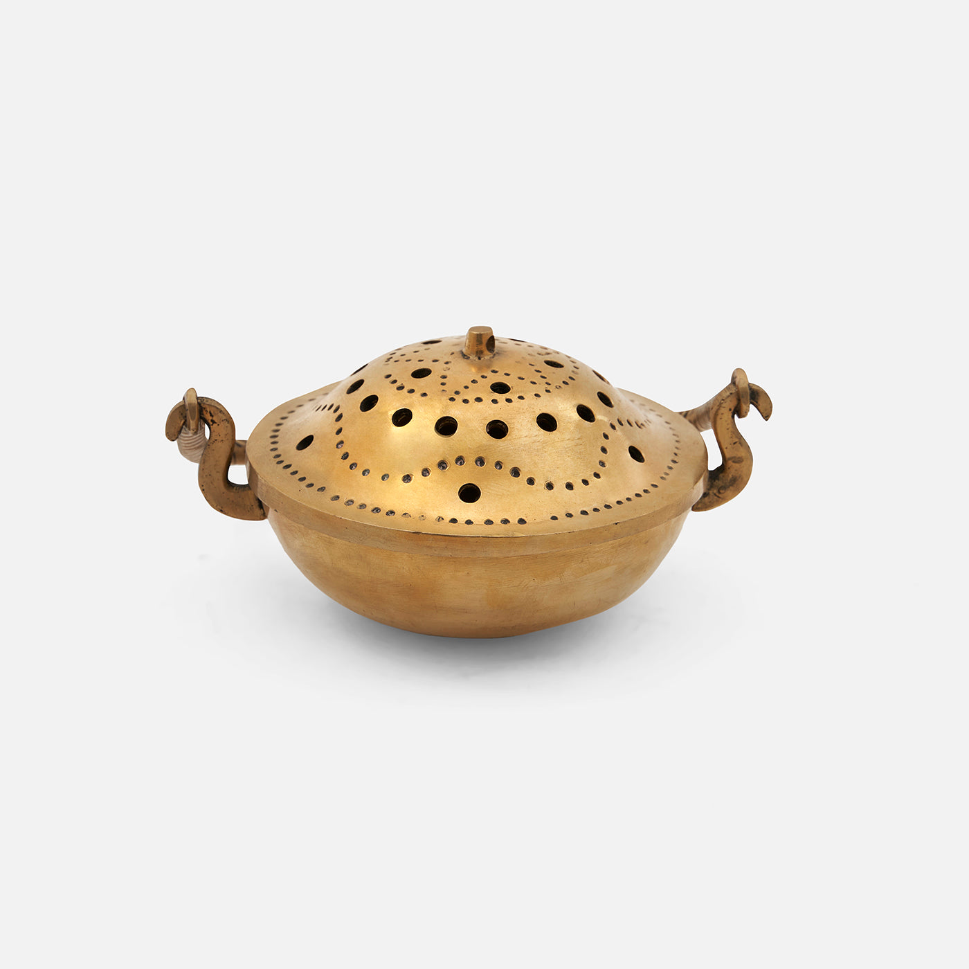 Brass Dhoop Dani & Incense Burner with Handle