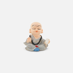 Artistic Resin Buddha Monk Statue Set - Perfect for Home Decor, Car Dashboard, and Thoughtful Gifting