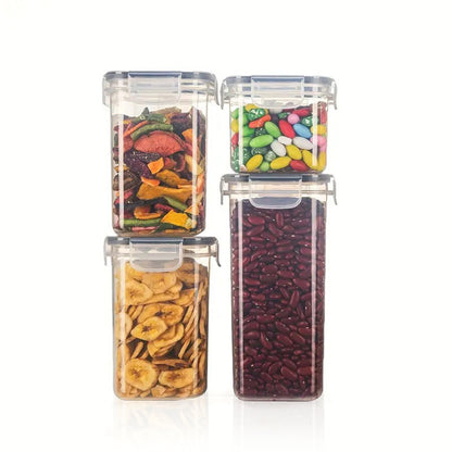 Airtight Food Storage Containers Set of 4 BPA-Free, for Pantry, Snacks, Spices & Kitchen Items