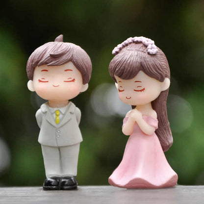 Cake Topper Cute Wedding Proposal Couple